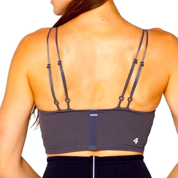 NWT FourLaps Women’s Poise Long Line Sports Bra - Black XXL - Picture 2 of 12